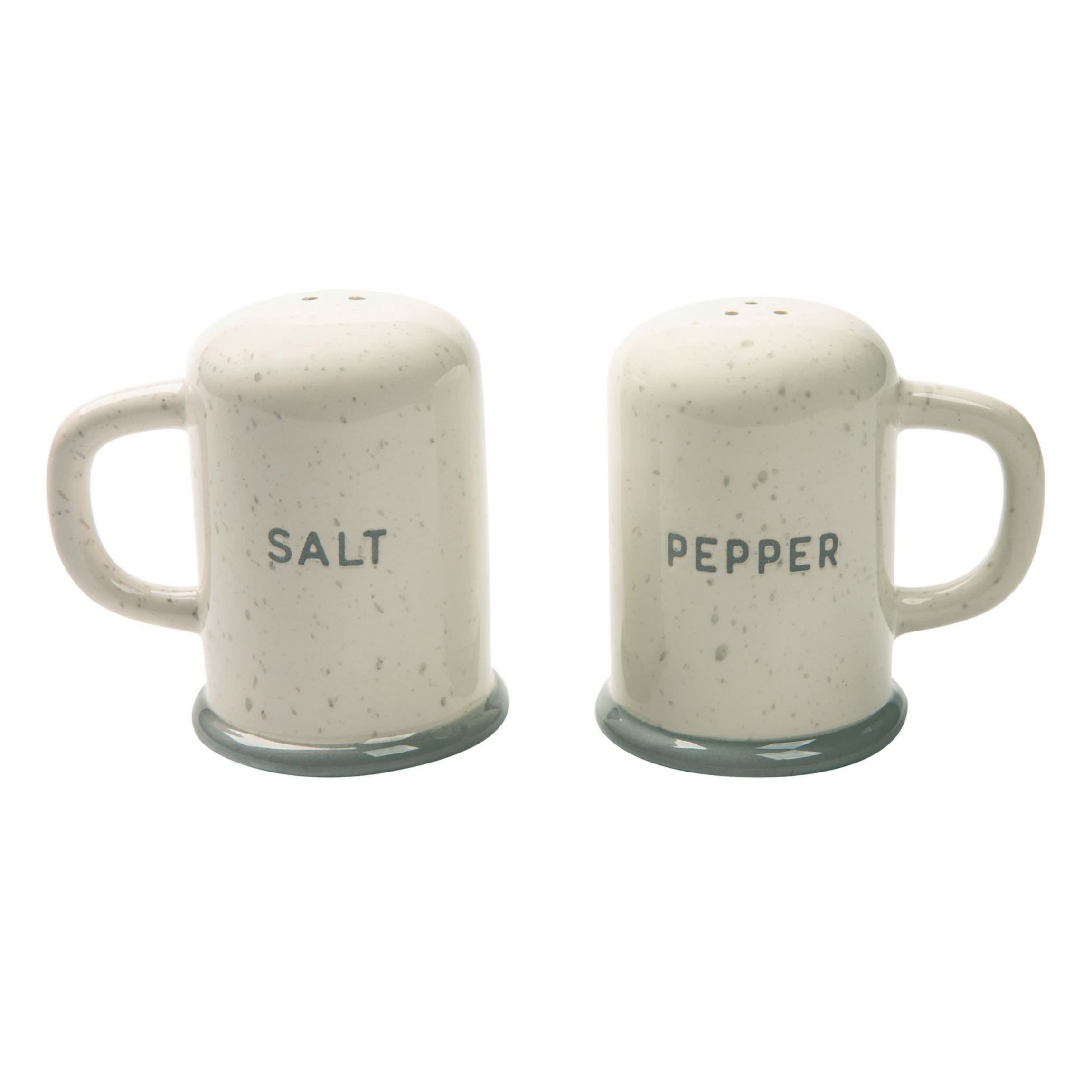 Transpac Dolomite 3.75 in. White Spring Cabin Salt and Pepper Shaker Set of 2