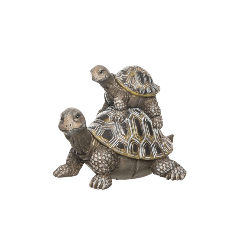 Transpac Transpac Resin 6.75 in. Gray Spring Stacked Turtle Fig | Belk