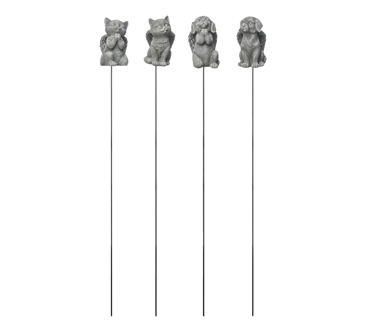 Transpac Resin Memorial Dog/Cat Garden Pick Set of Home Decorations Set of 4 Spring