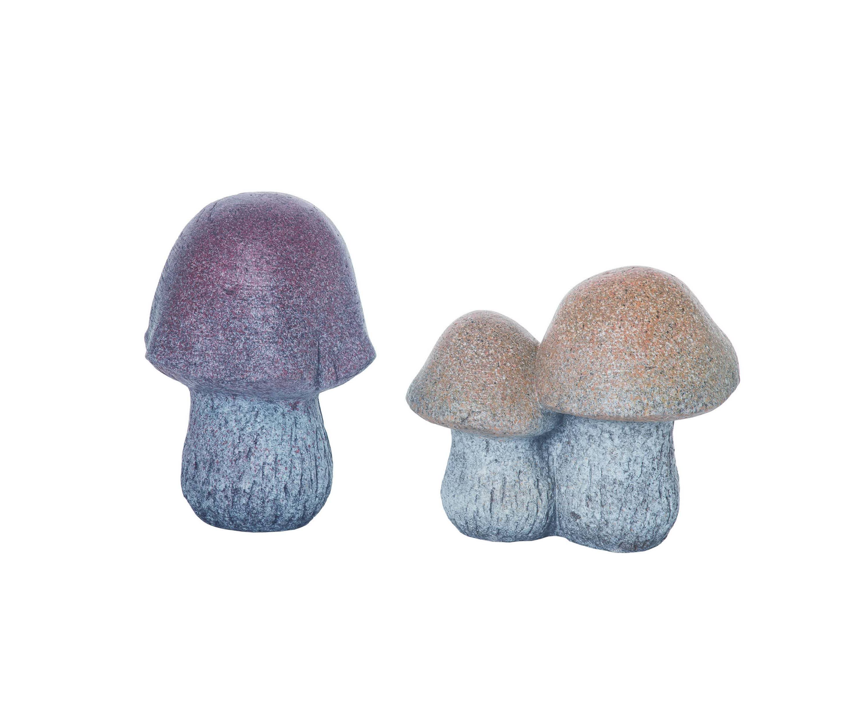 Transpac Resin Garden Mushroom Decor Set of 2 Spring Home Decorations
