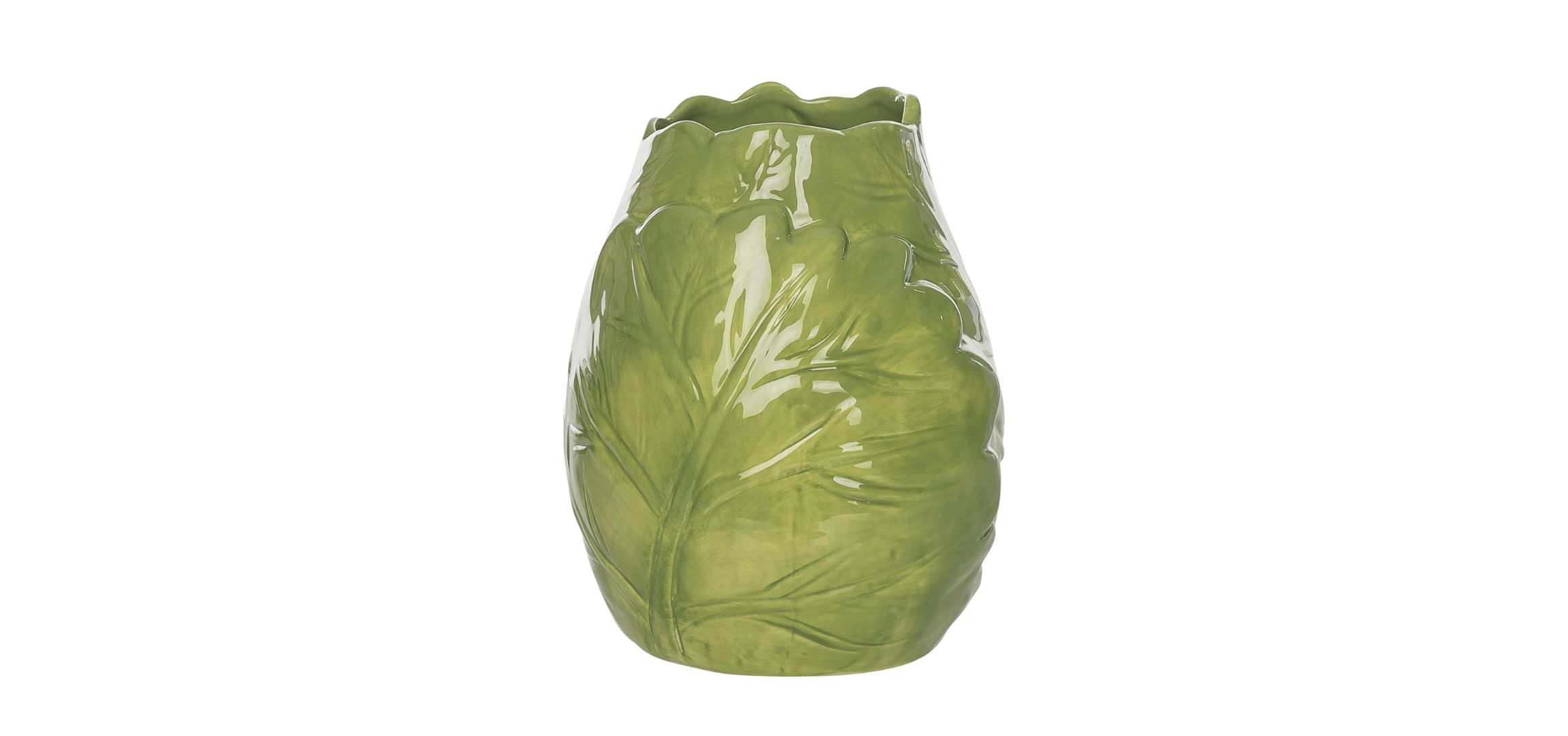 Transpac Ceramic Cabbage Vase Home Decorations Easter