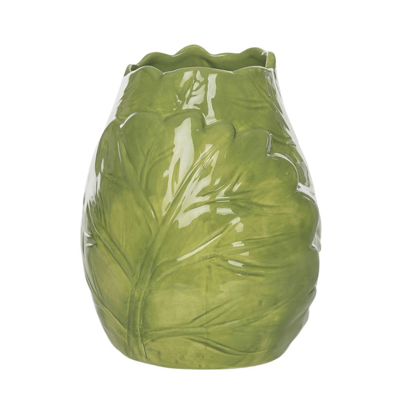 Transpac Ceramic Cabbage Vase Home Decorations Easter