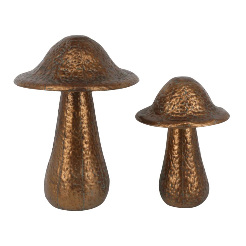 Transpac Oversized Metal Bronze Mushroom Decor S/ Home Decorations Spring