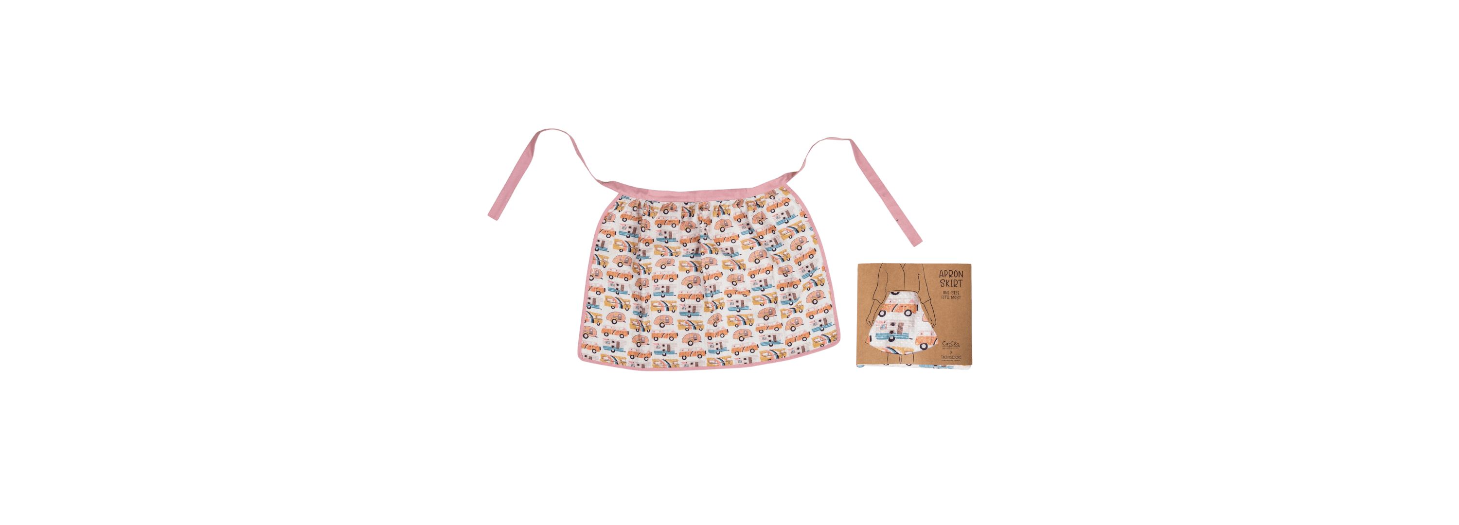 Transpac Fabric Waffle Kitchenette Apron Home Decorations Spring