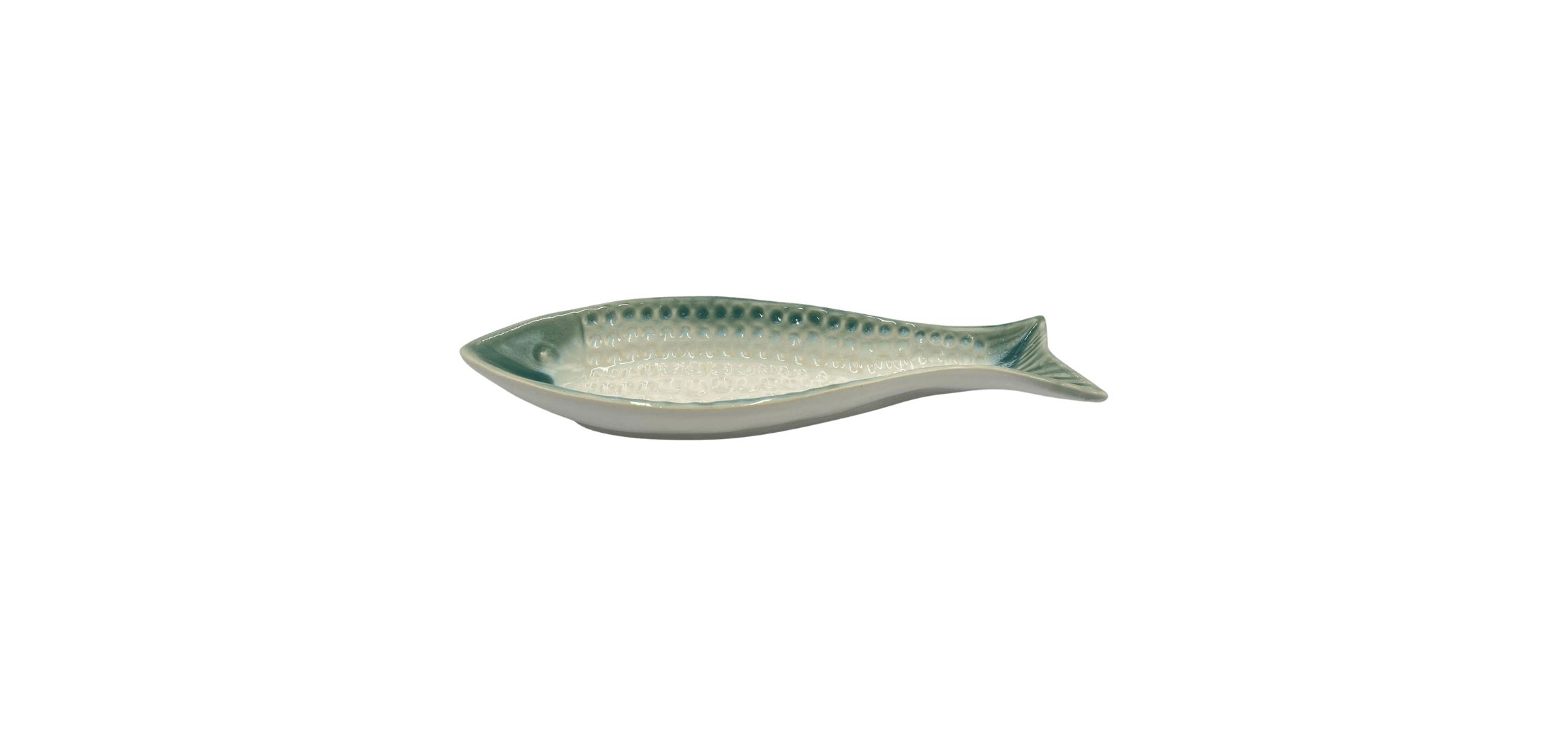 Transpac Ceramic Fish Plate Home Decorations Spring