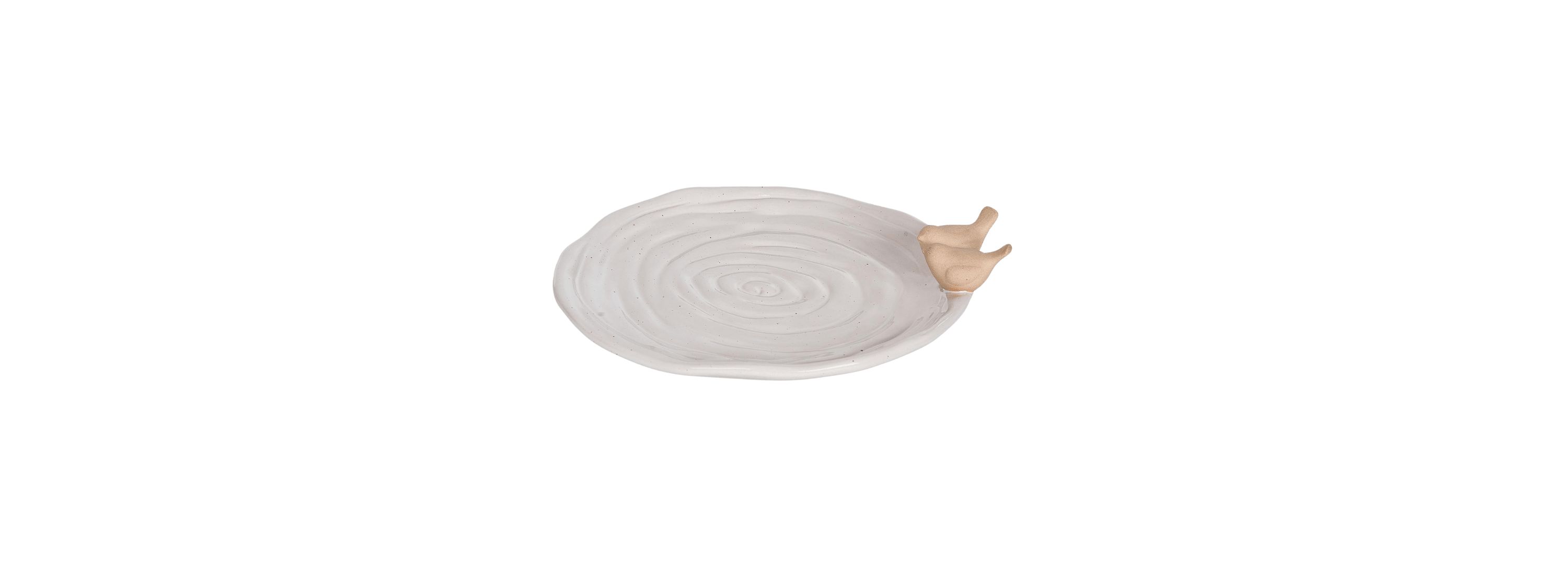 Transpac Ceramic Dish w/Perched Birds Home Decorations Spring