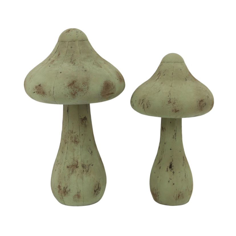Transpac Oversized Metal Distressed Mushroom Deco Home Decorations Spring