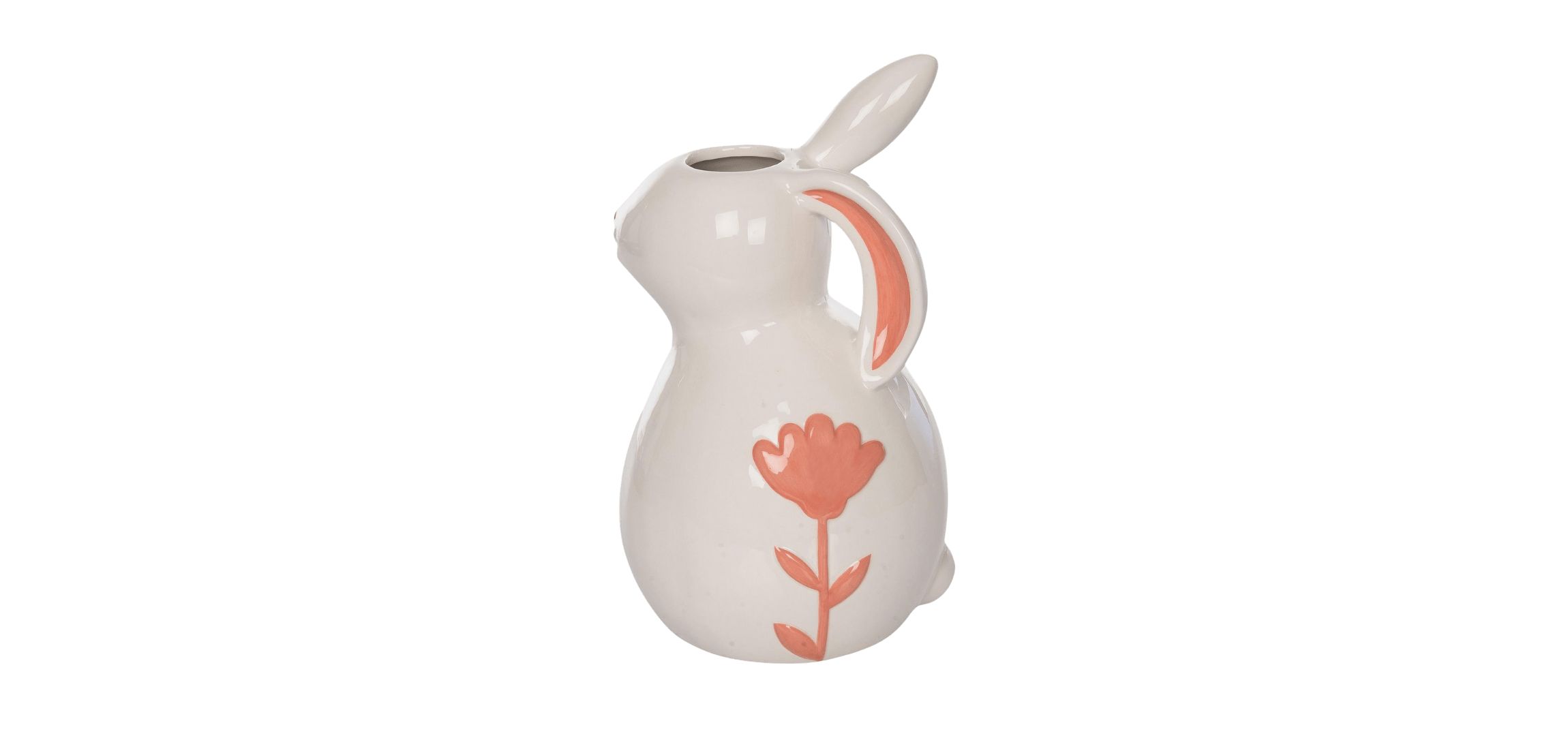 Transpac Ceramic Easter Bunny Vase Home Decorations Easter