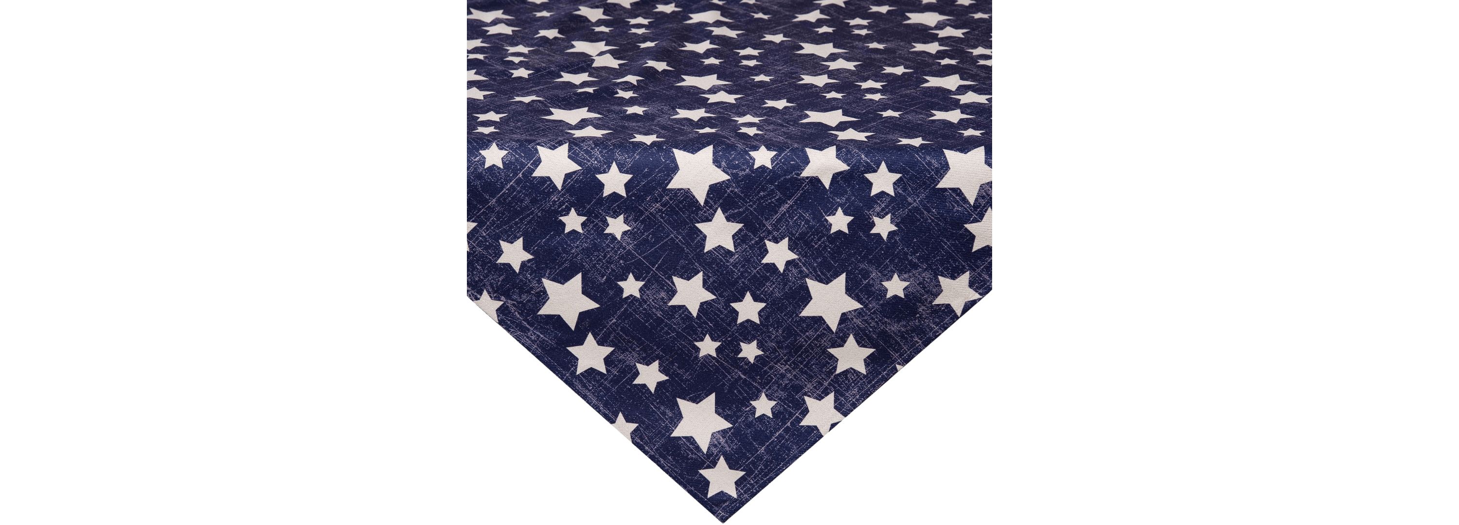 Transpac Fabric Table Throw Stars Home Decorations Spring