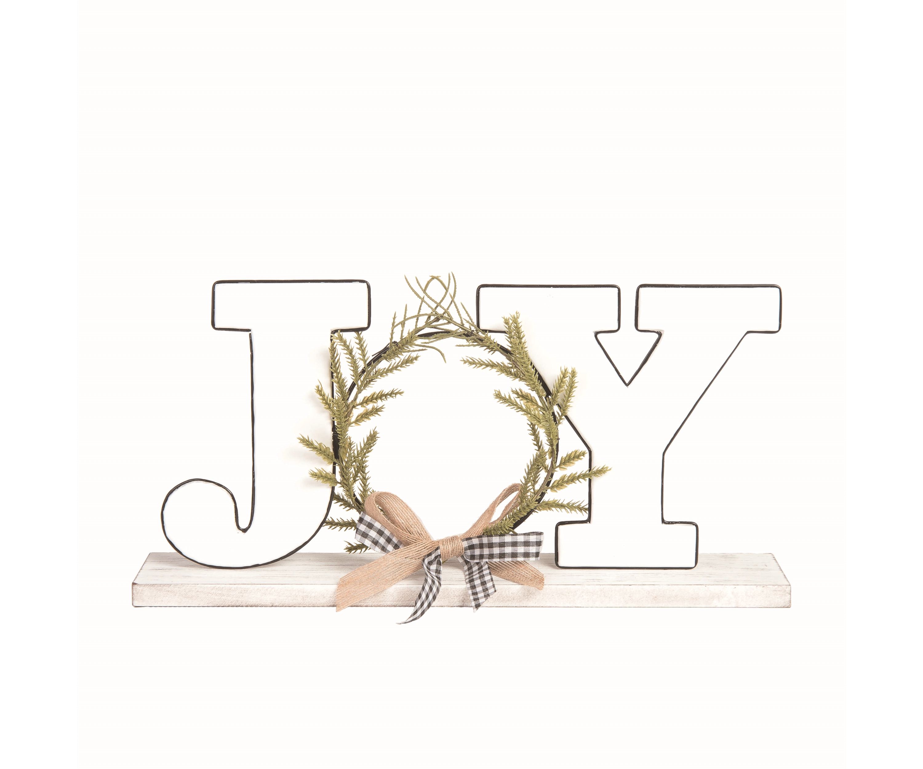 Transpac Metal 17 in. Multicolor Christmas Enamel Joy Decor