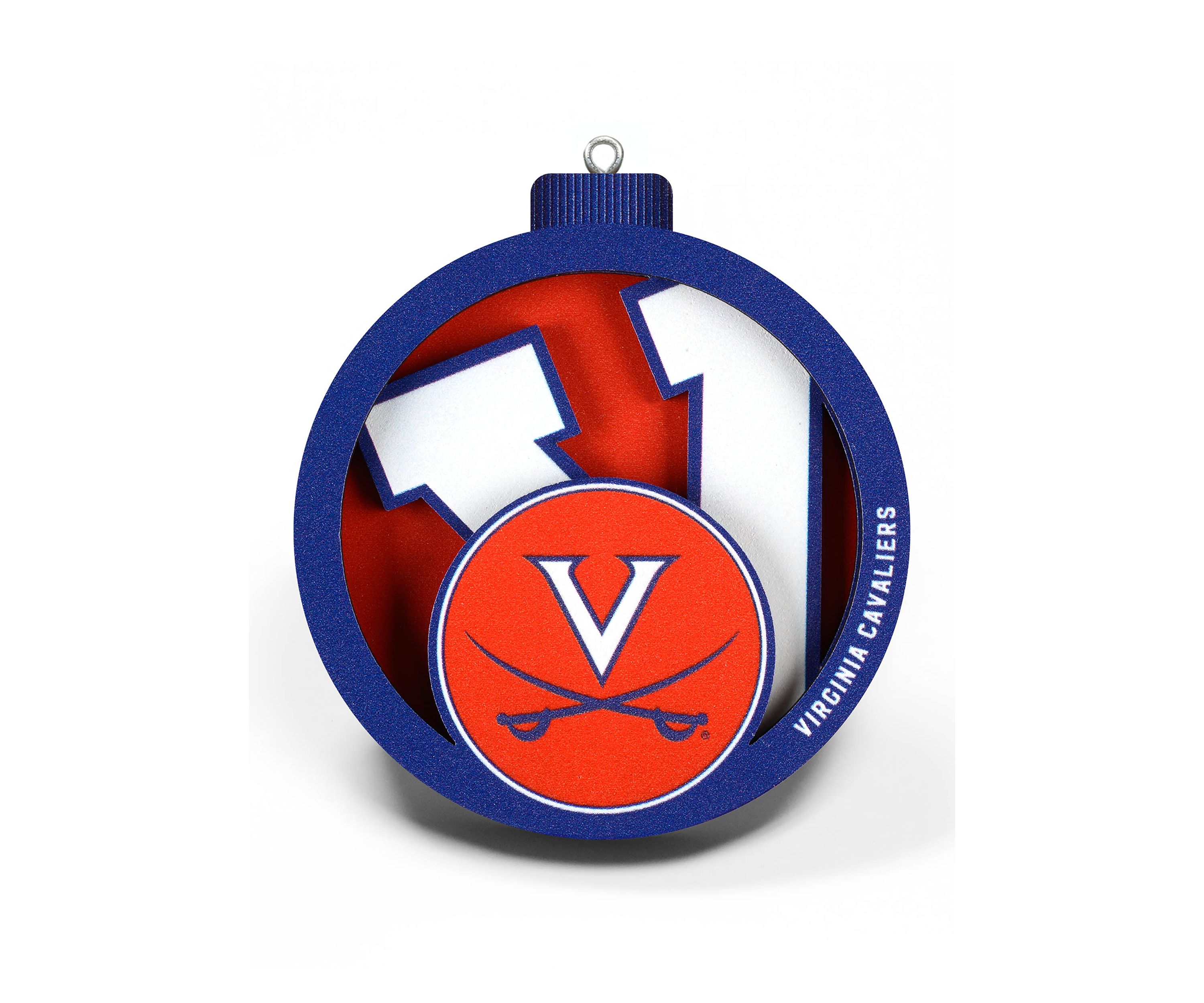 YouTheFan NCAA Virginia Cavaliers 3D Logo Series Ornaments