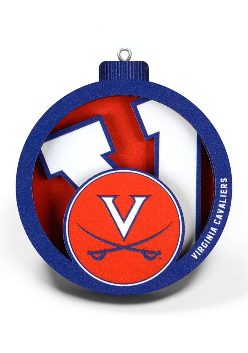 YouTheFan NCAA Virginia Cavaliers 3D Logo Series Ornaments