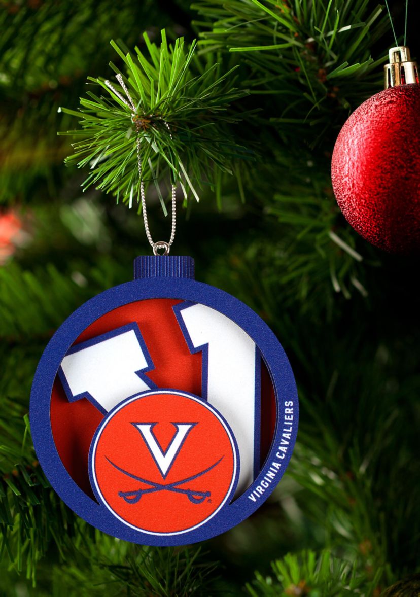 YouTheFan NCAA Virginia Cavaliers 3D Logo Series Ornaments