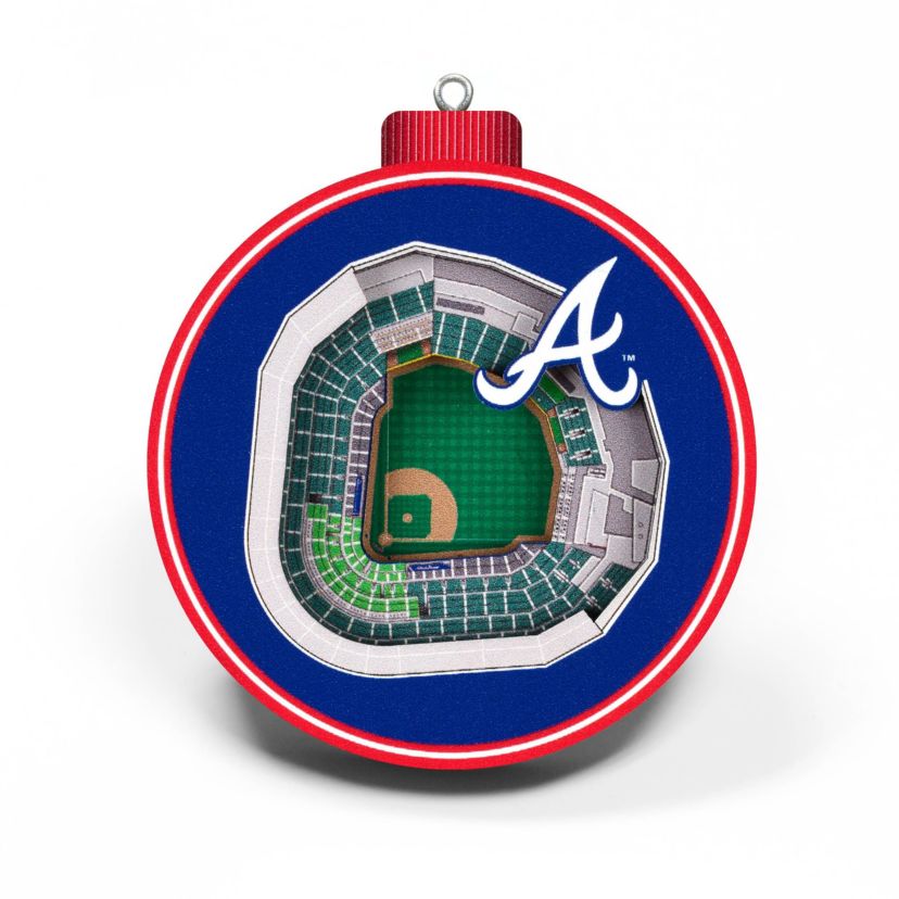 YouTheFan MLB Atlanta Braves 3D StadiumView Ornament - Truist Park