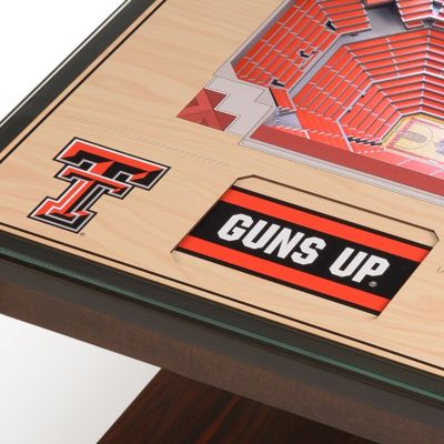 YouTheFan NCAA Texas Tech Red Raiders BB 25-Layer StadiumViews Lighted End Table - United Supermarkets Arena