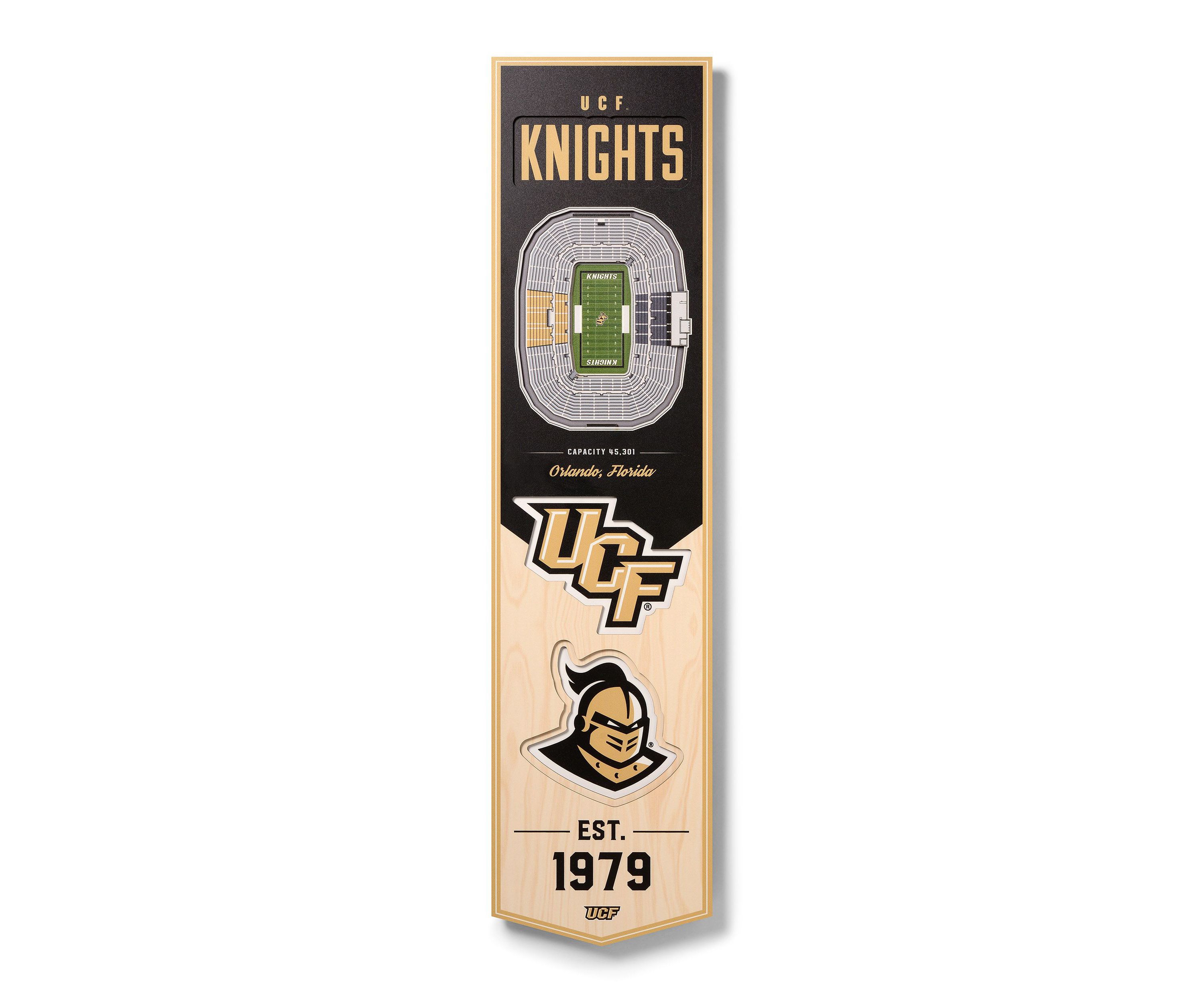 YouTheFan NCAA Central Florida Knights 3D Stadium 8x32 Banner -  Spectrum Stadium
