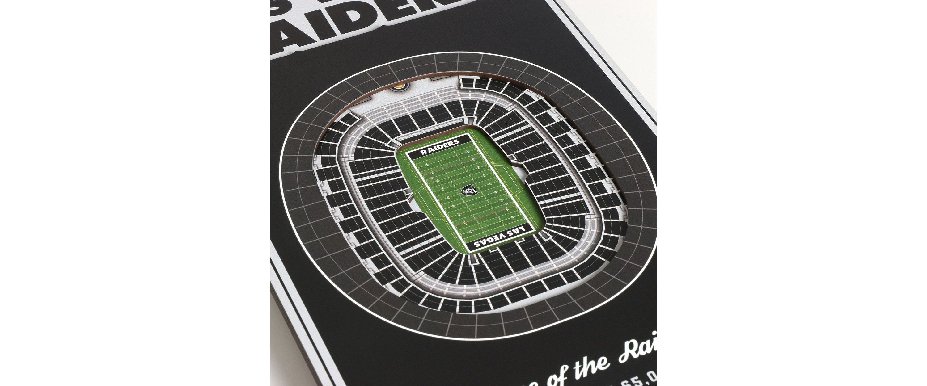 Oakland Raiders YouTheFan NFL Las Vegas Raiders 3D Stadium 8x32 Banner - Allegiant Stadium