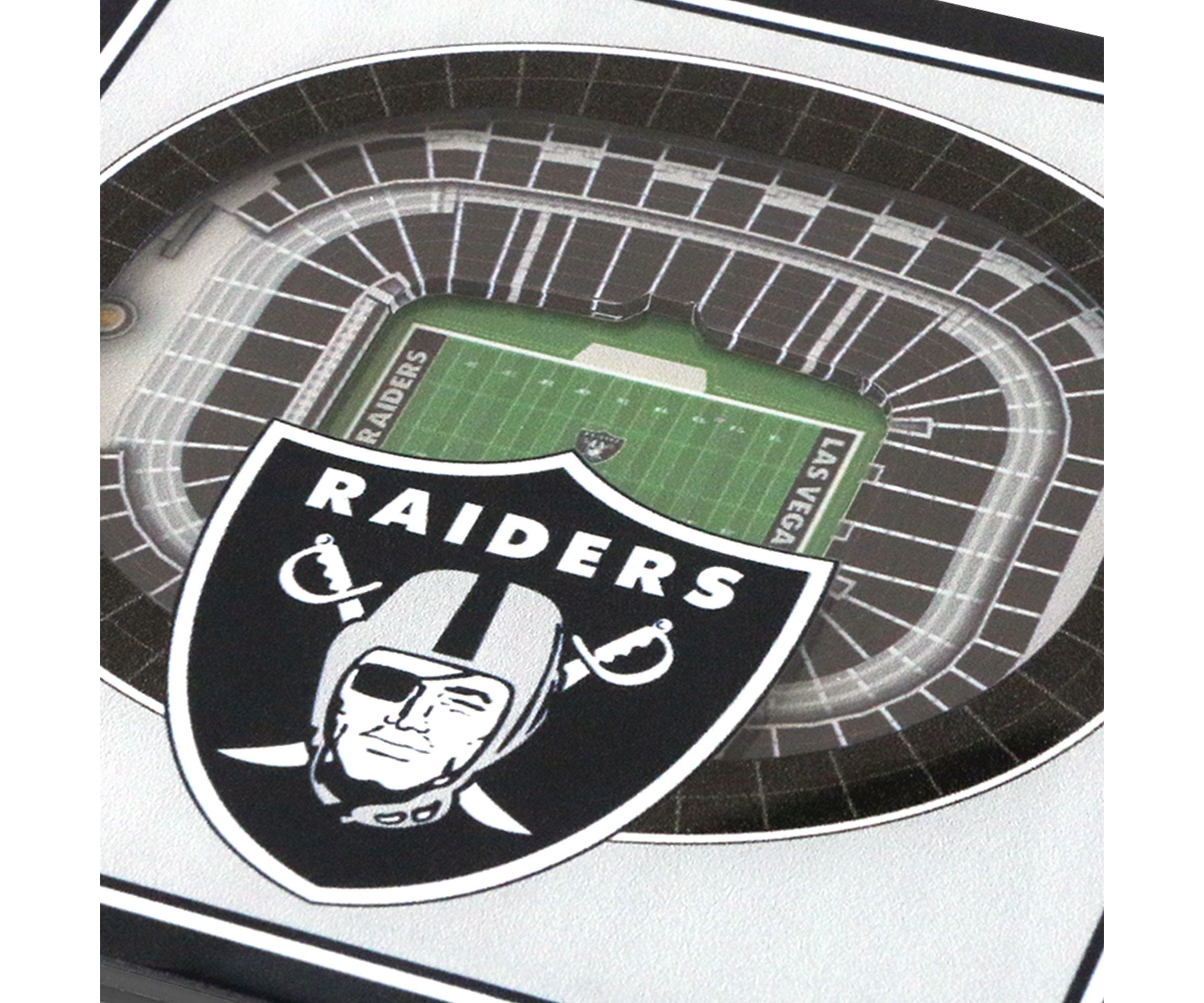 Oakland Raiders YouTheFan NFL Las Vegas Raiders 3D StadiumView Coasters - Allegiant Stadium