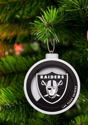 Las Vegas Raiders 4 inch LED Christmas Tree Ornament