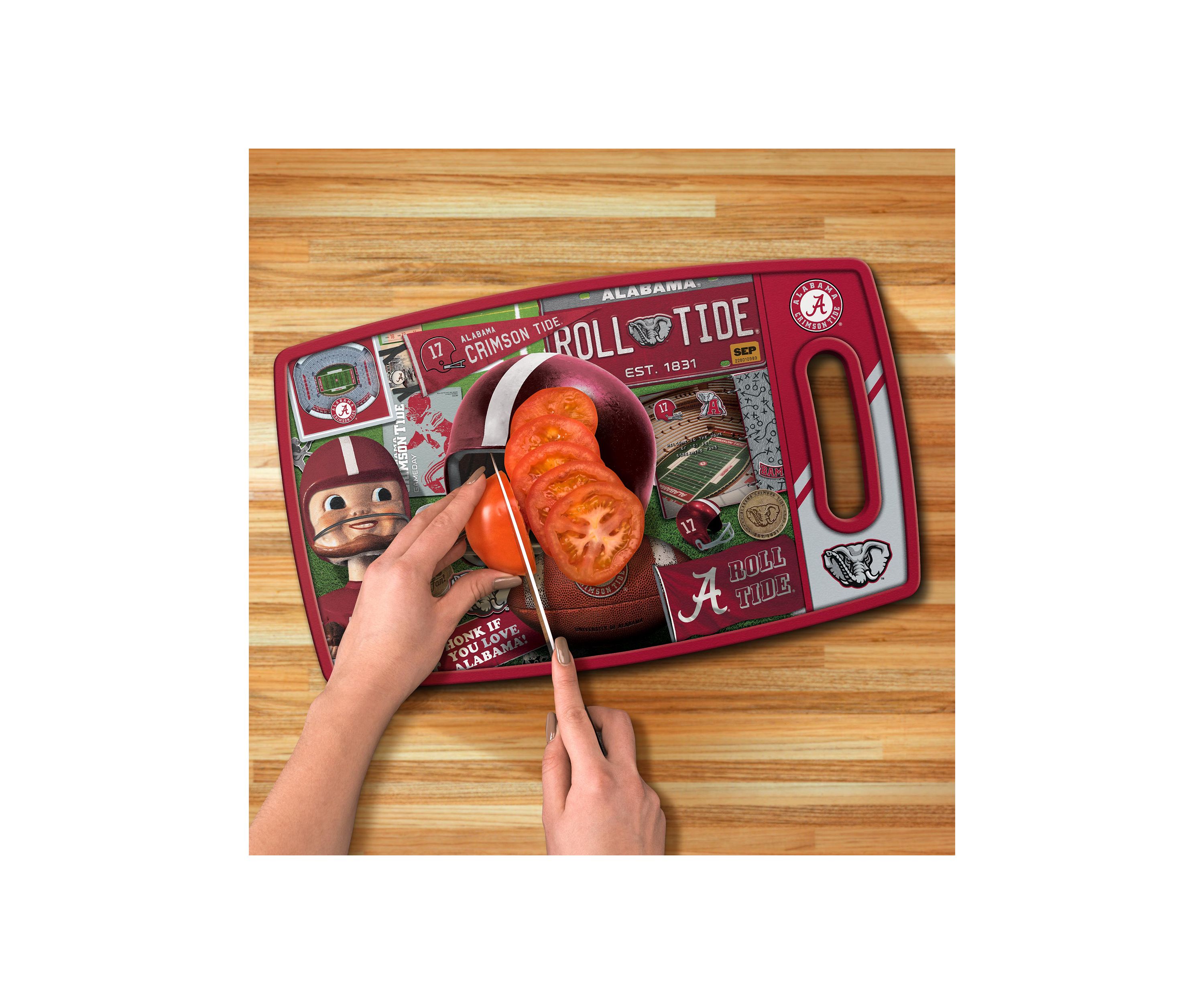 YouTheFan NCAA Alabama Crimson Tide Retro Series Cutting Board