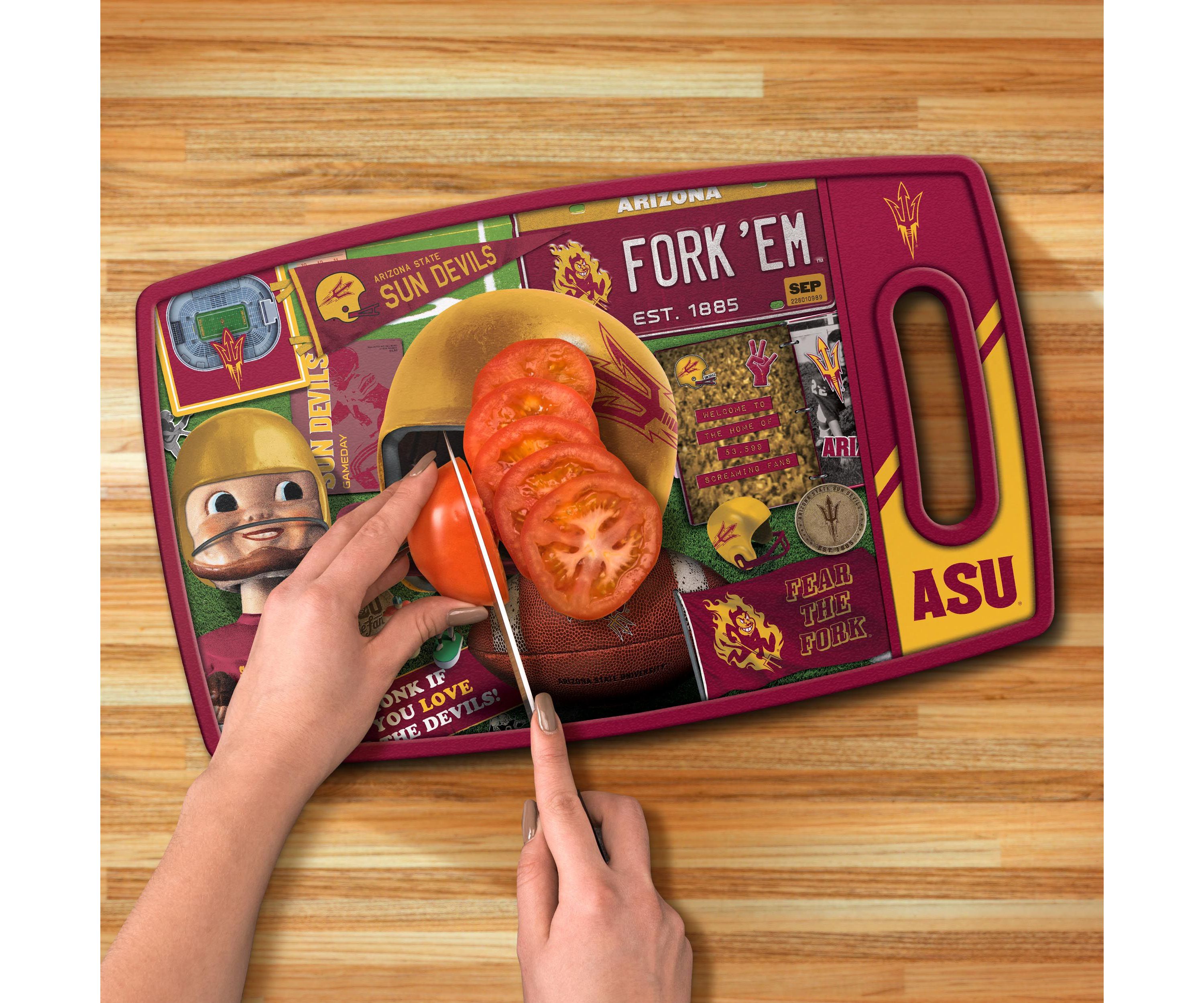 YouTheFan NCAA Arizona State Sun Devils Retro Series Cutting Board