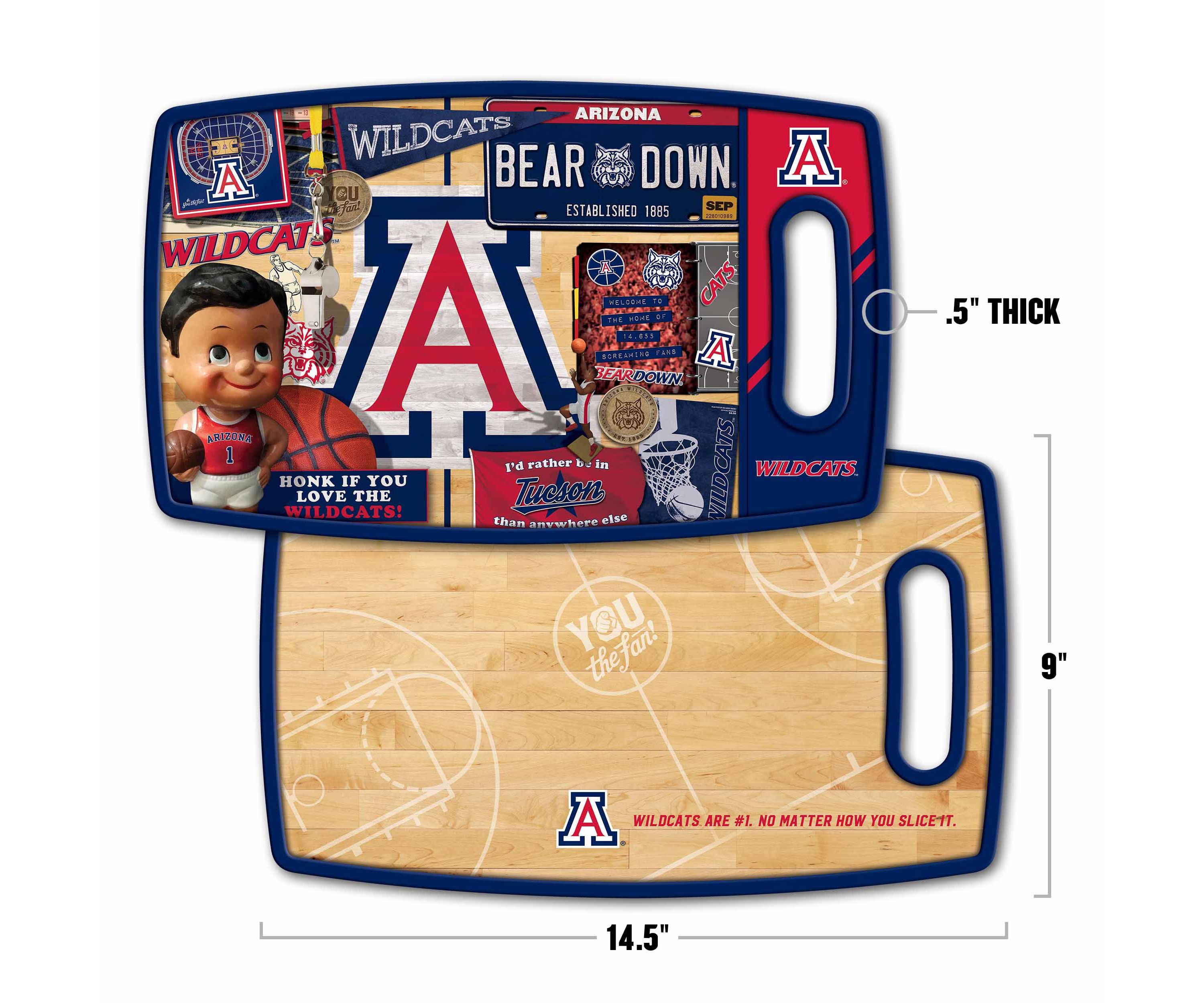 YouTheFan NCAA Arizona Wildcats Retro Series Cutting Board