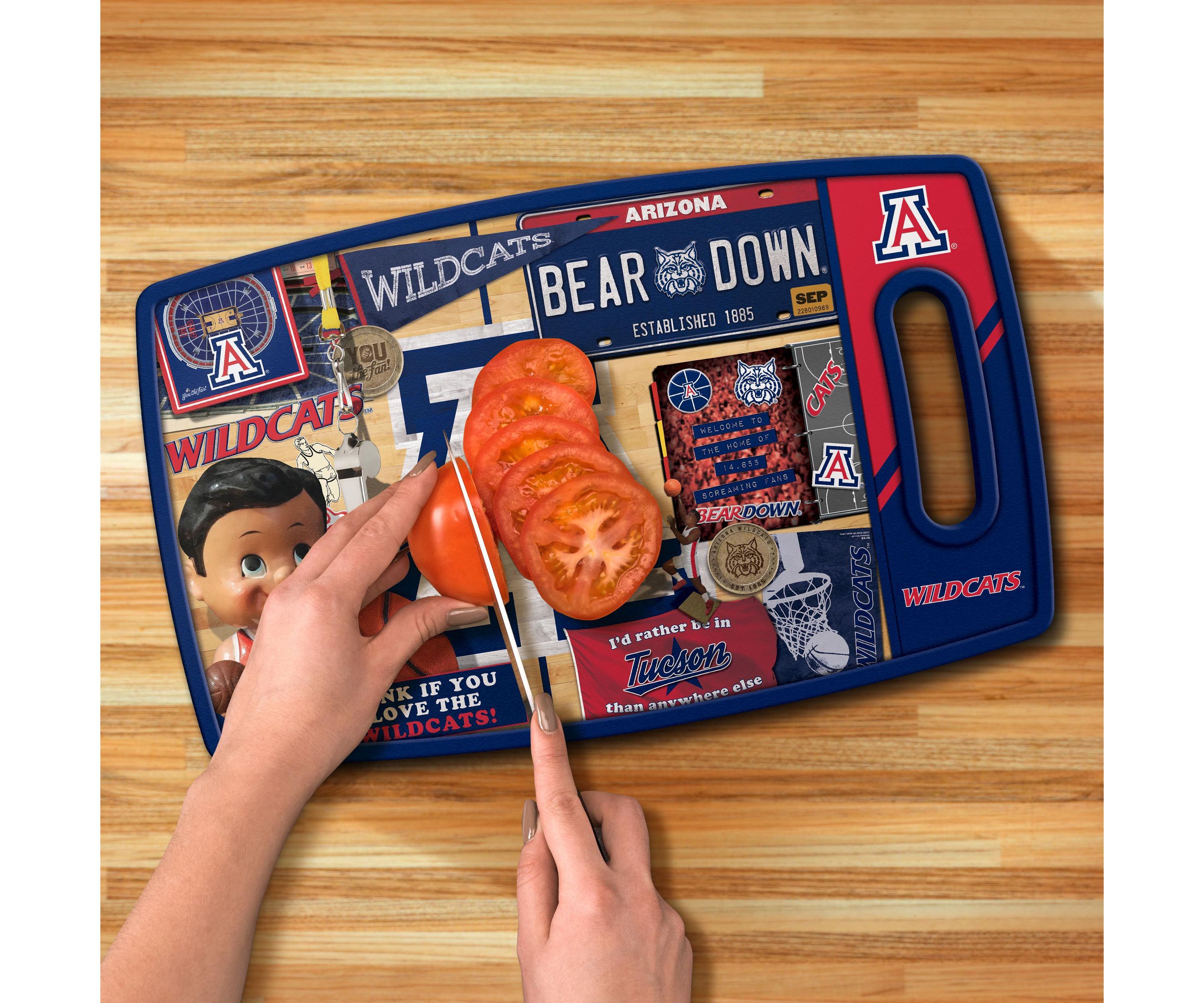 YouTheFan NCAA Arizona Wildcats Retro Series Cutting Board