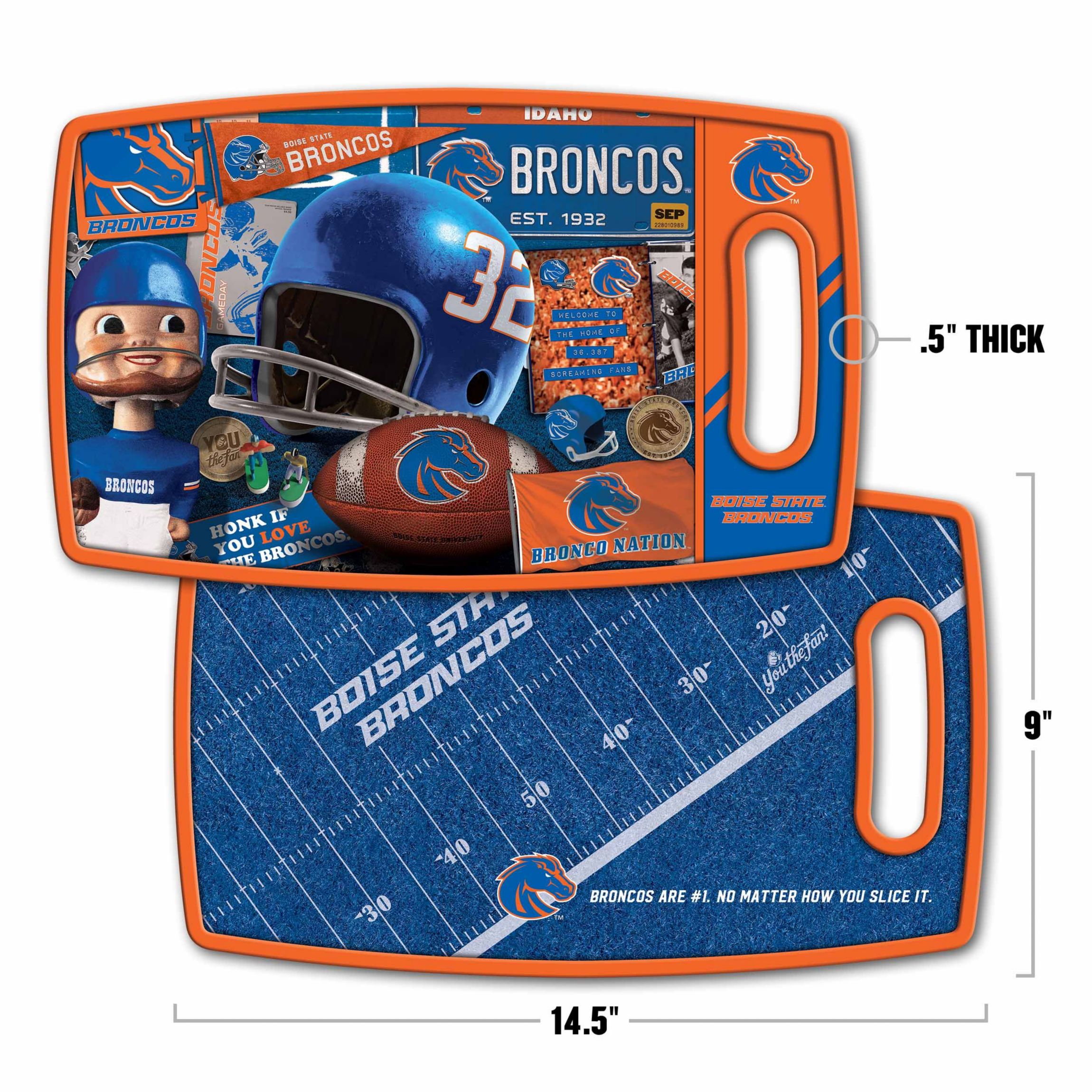 YouTheFan NCAA Boise State Broncos Retro Series Cutting Board