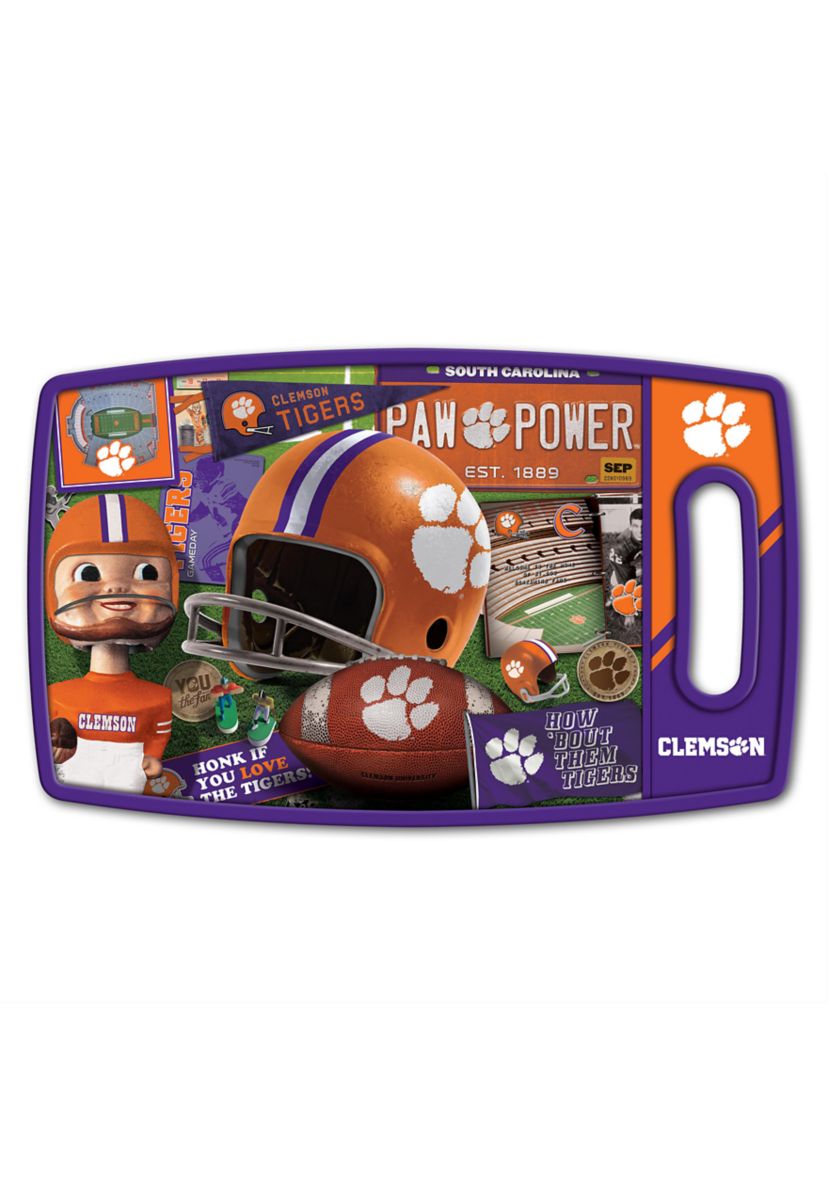 YouTheFan NCAA Clemson Tigers Retro Series Cutting Board