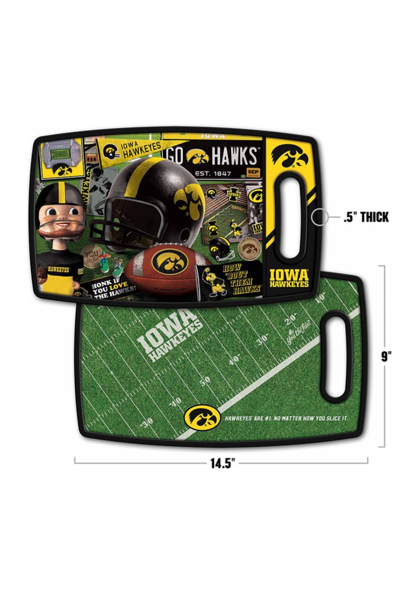 YouTheFan NCAA Iowa Hawkeyes Retro Series Cutting Board