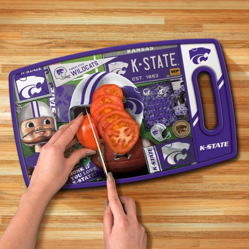 YouTheFan NCAA Kansas State Wildcats Retro Series Cutting Board