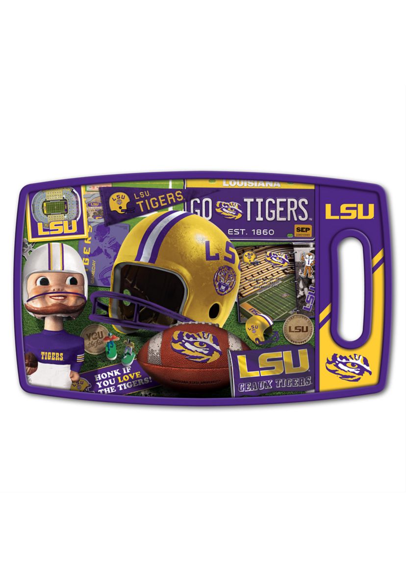 YouTheFan NCAA LSU Tigers Retro Series Cutting Board