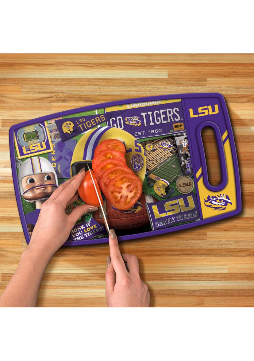 YouTheFan NCAA LSU Tigers Retro Series Cutting Board