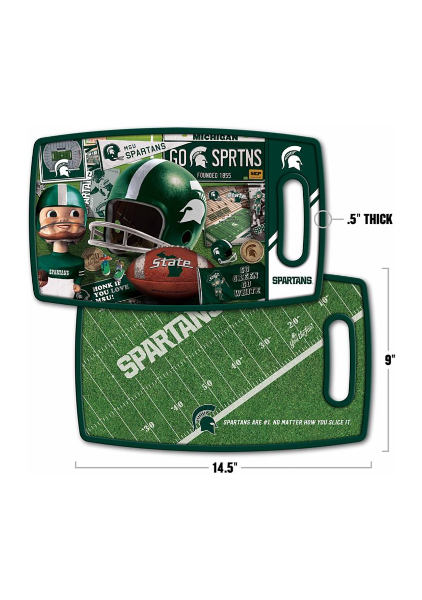 YouTheFan NCAA Michigan State Spartans Retro Series Cutting Board