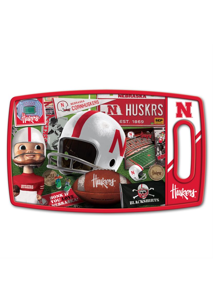 YouTheFan NCAA Nebraska Cornhuskers Retro Series Cutting Board
