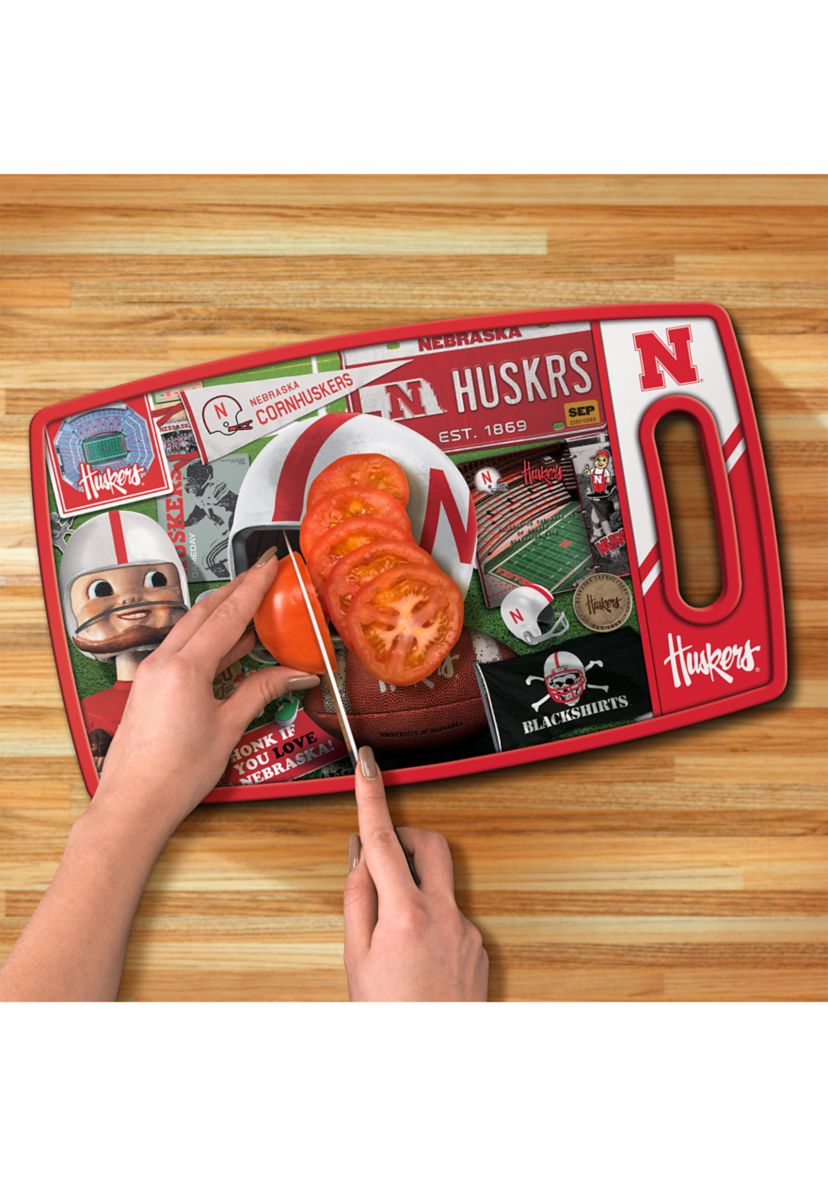 YouTheFan NCAA Nebraska Cornhuskers Retro Series Cutting Board