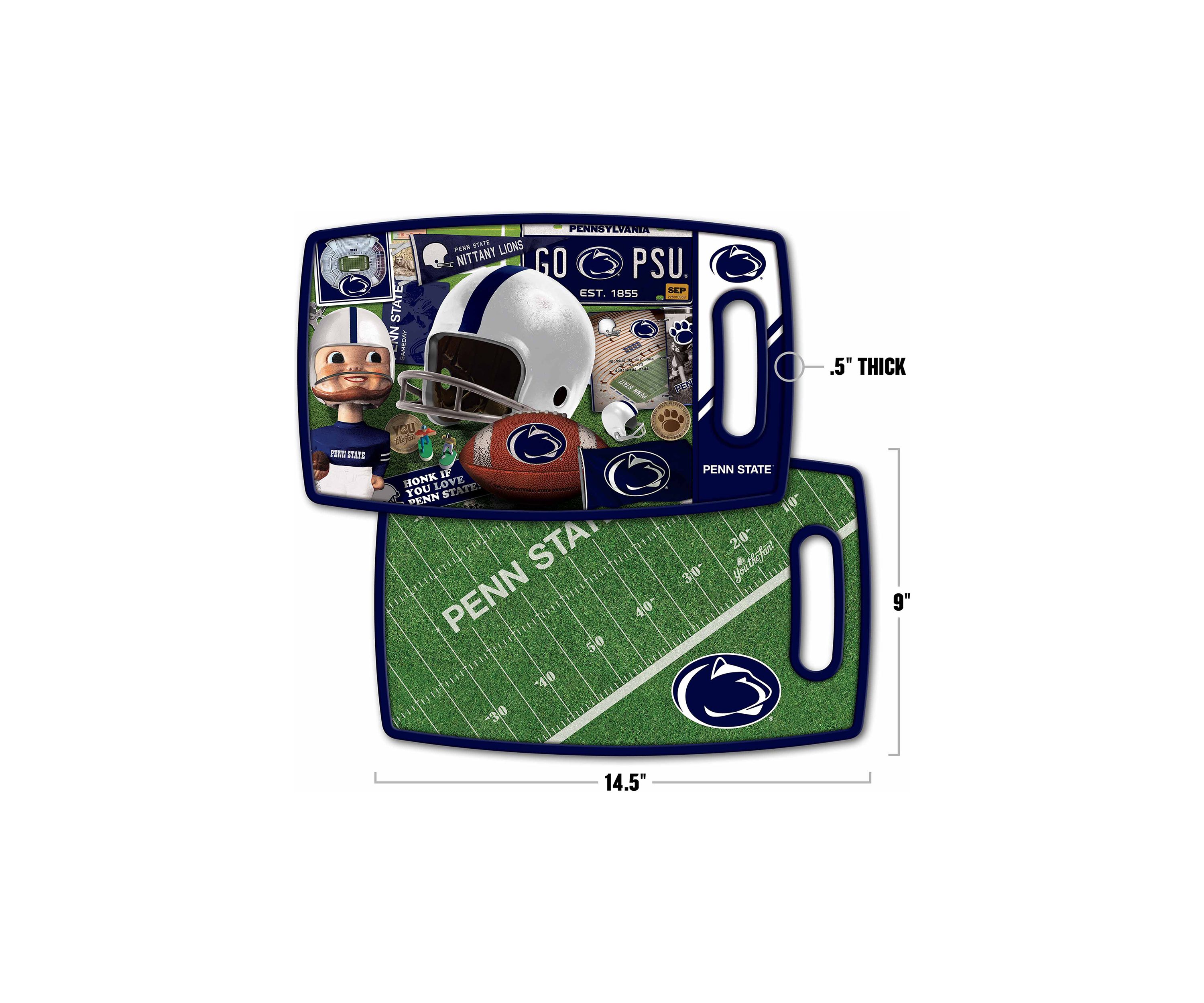 YouTheFan NCAA Penn State Nittany Lions Retro Series Cutting Board