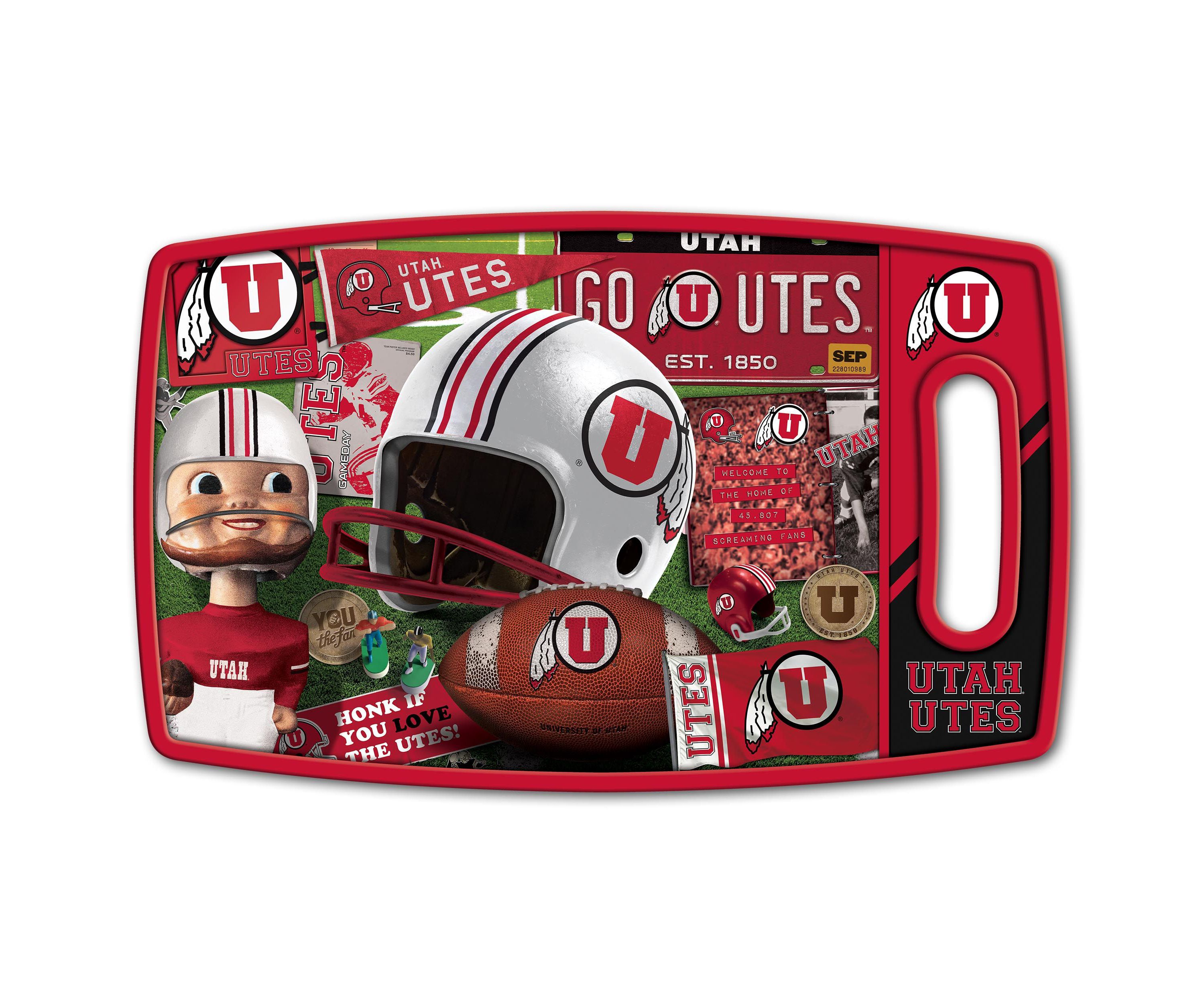 YouTheFan NCAA Utah Utes Retro Series Cutting Board