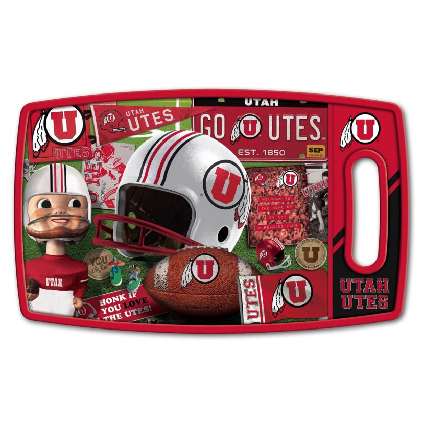 YouTheFan NCAA Utah Utes Retro Series Cutting Board