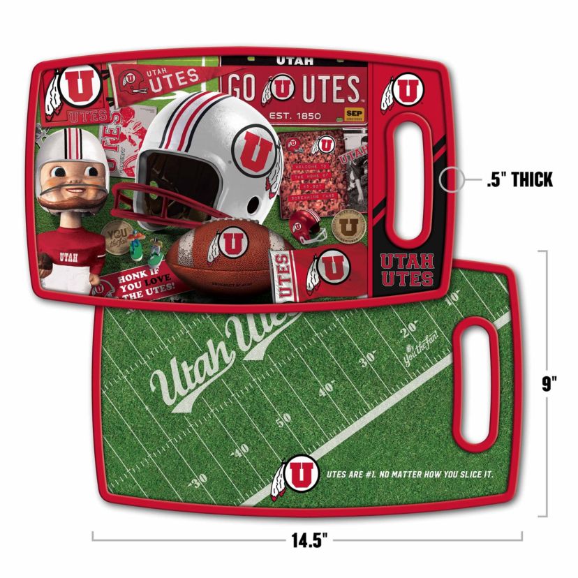 YouTheFan NCAA Utah Utes Retro Series Cutting Board