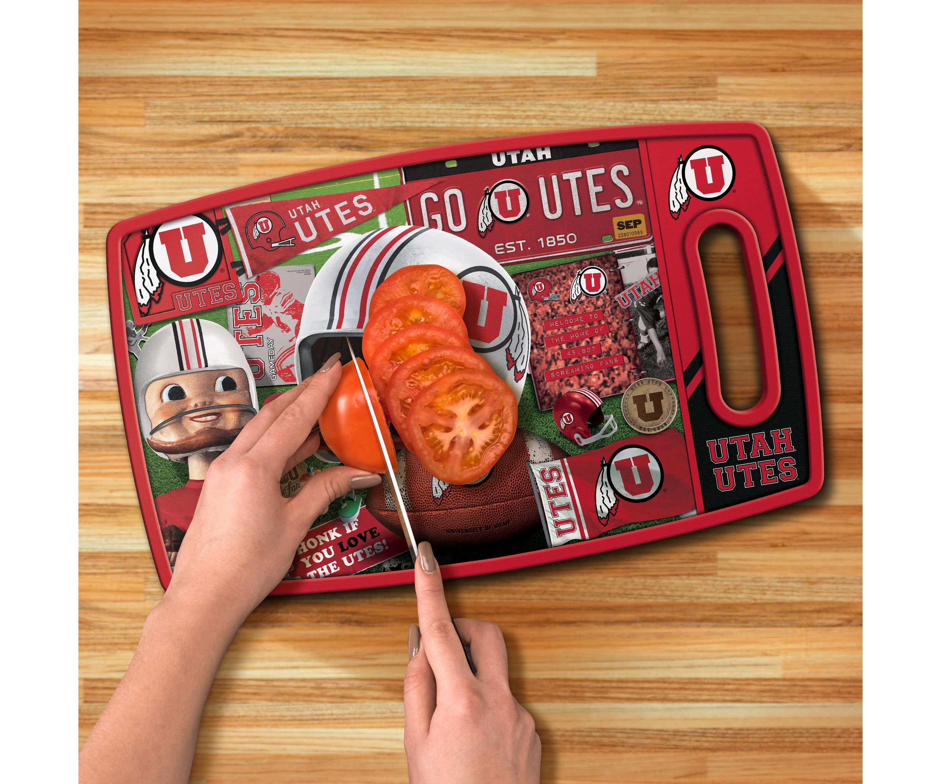 YouTheFan NCAA Utah Utes Retro Series Cutting Board