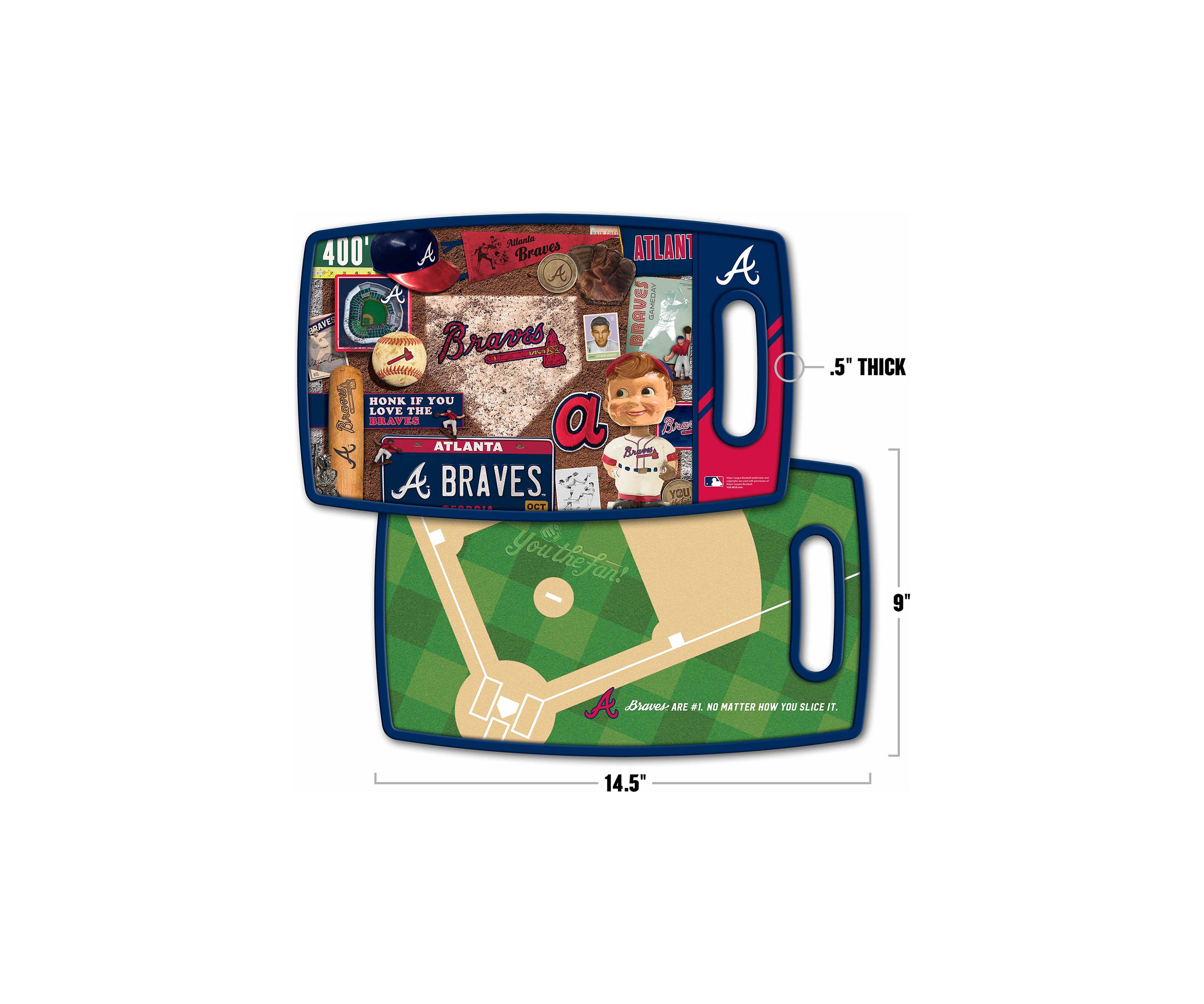 YouTheFan MLB Atlanta Braves Retro Series Cutting Board