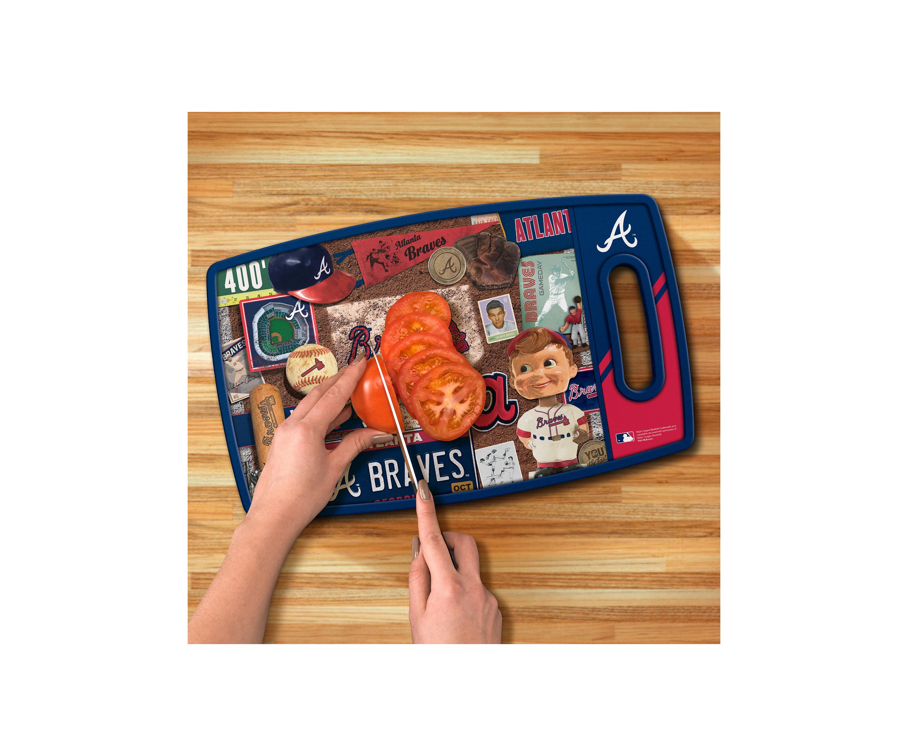 YouTheFan MLB Atlanta Braves Retro Series Cutting Board