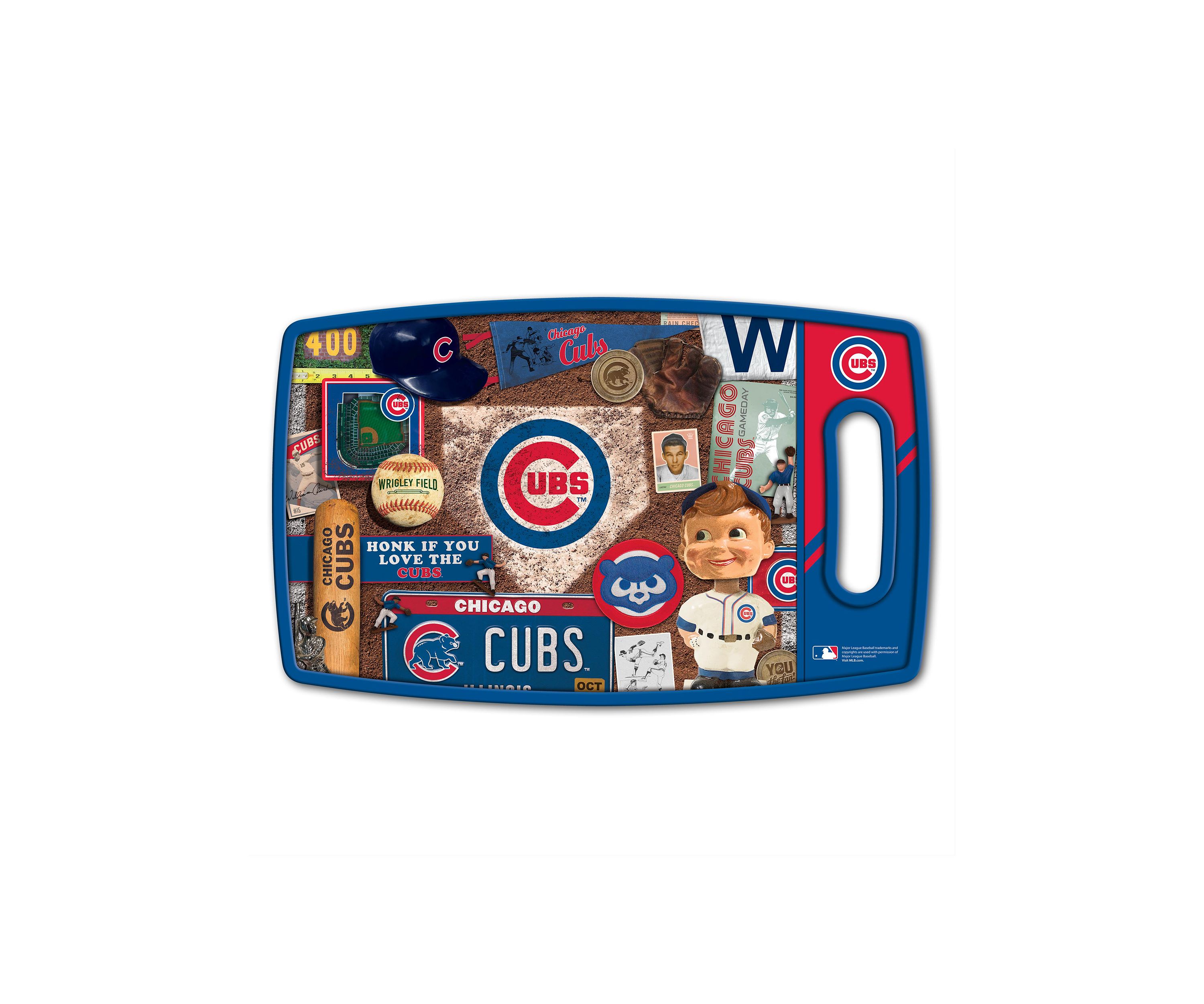 YouTheFan MLB Chicago Cubs Retro Series Cutting Board