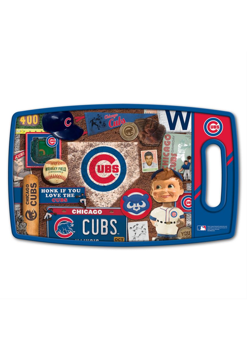 YouTheFan MLB Chicago Cubs Retro Series Cutting Board
