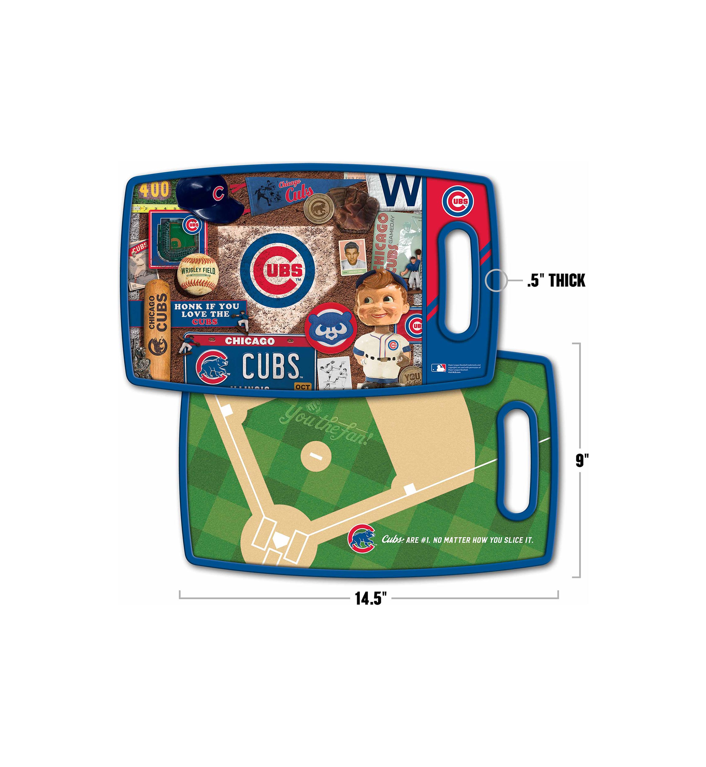 YouTheFan MLB Chicago Cubs Retro Series Cutting Board