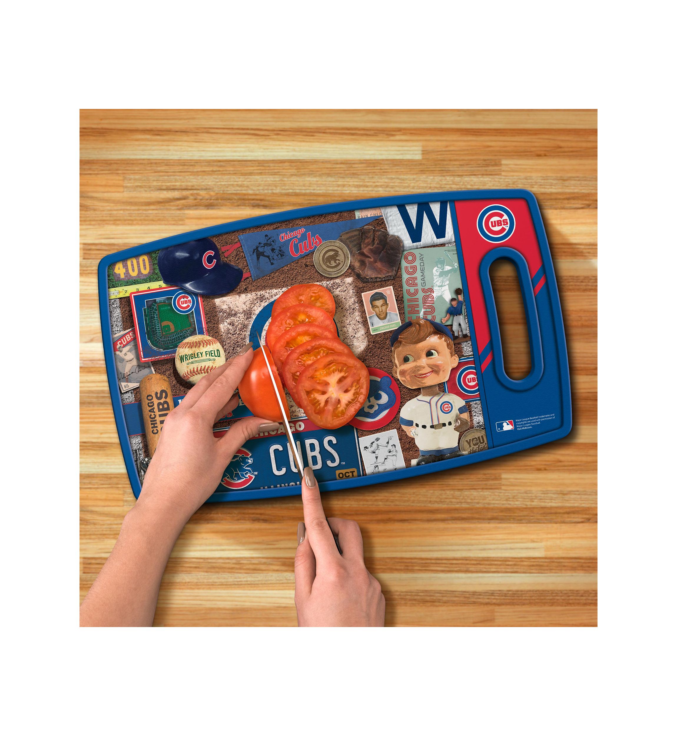YouTheFan MLB Chicago Cubs Retro Series Cutting Board