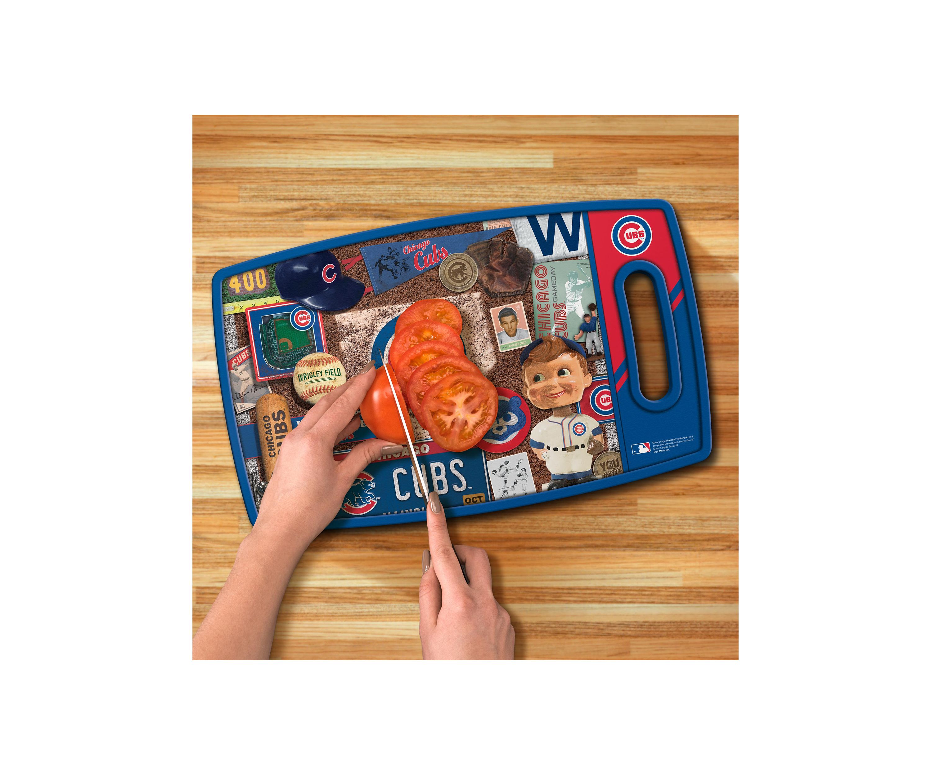 YouTheFan MLB Chicago Cubs Retro Series Cutting Board