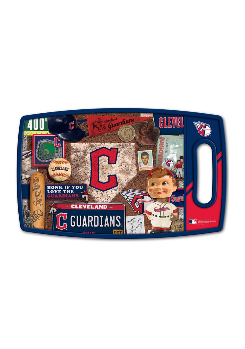 YouTheFan MLB Cleveland Guardians Retro Series Cutting Board