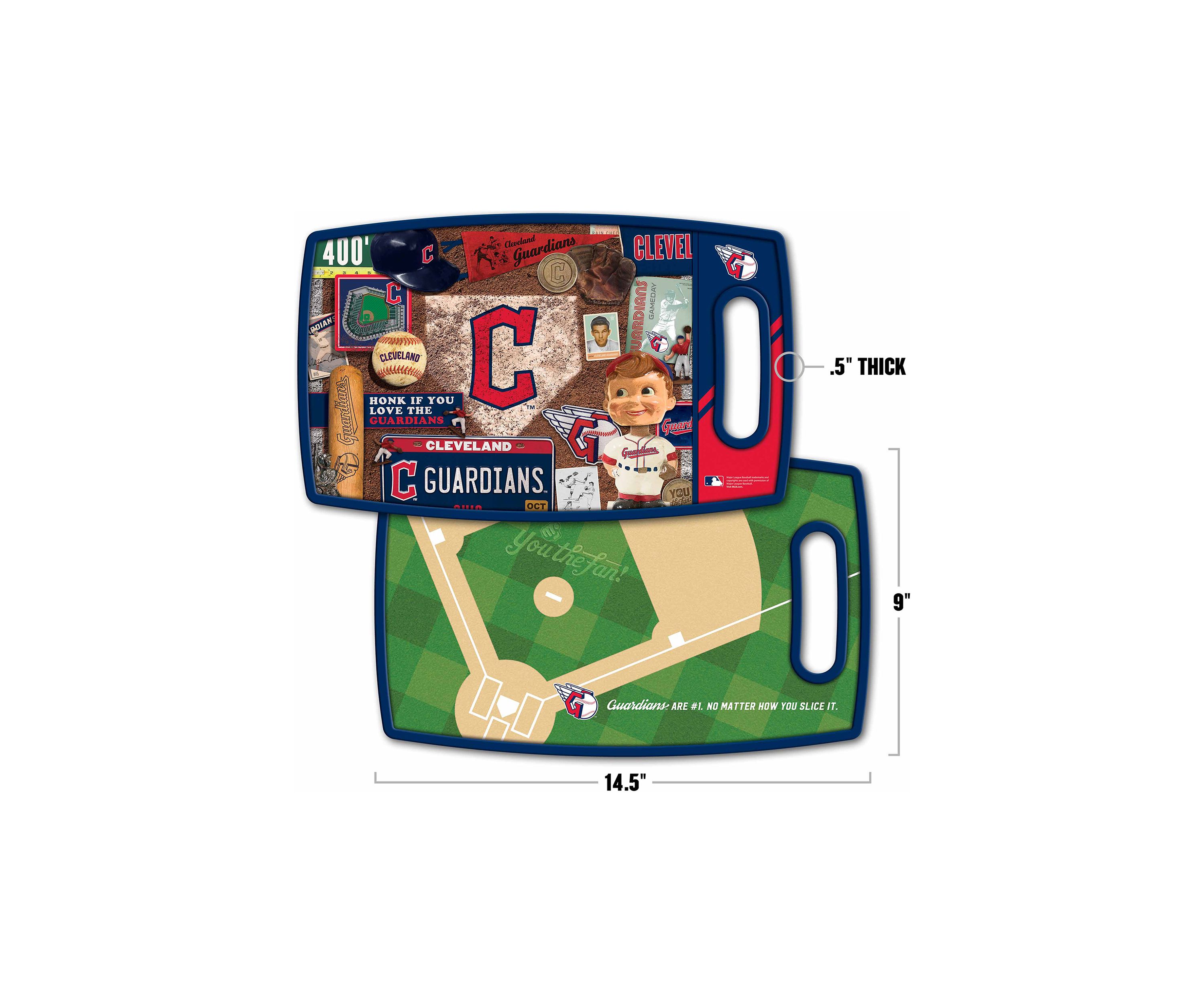YouTheFan MLB Cleveland Guardians Retro Series Cutting Board